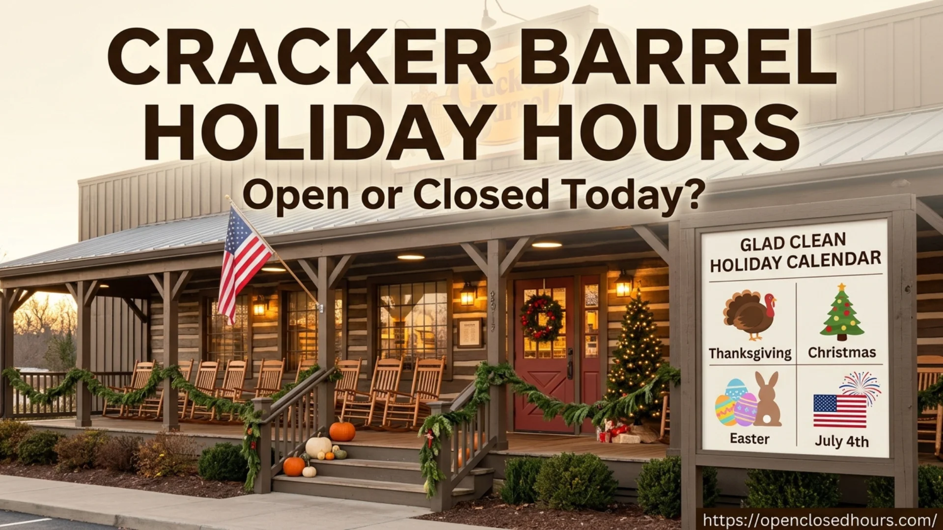 Cracker Barrel Holiday Hours