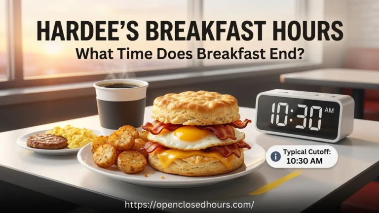 Hardee’s Breakfast Hours